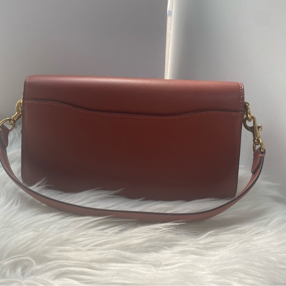 Coach Brown and Gold Signature Clutch